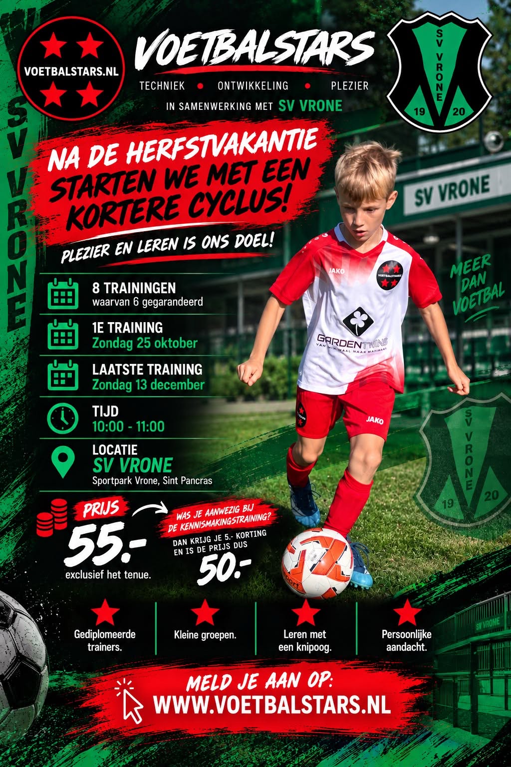 Vrone Voetbalstars trainingen
