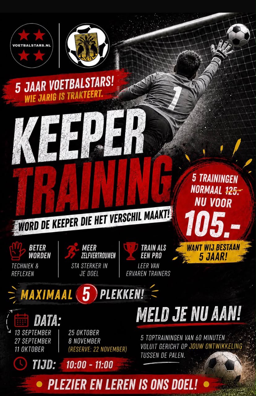 Voetbalstars keepertraining (Reigerboys)